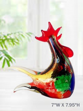 Art Glass Rooster